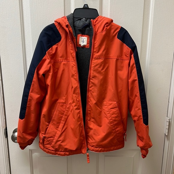 Land’s End Grow-A-Long fleece-lined waterproof jacket - Picture 1 of 9